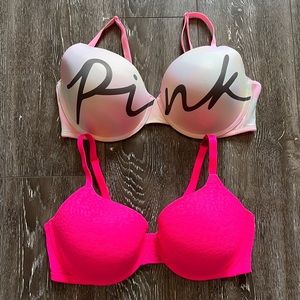 Pink Victoria’s Secret Bras 1 nwt